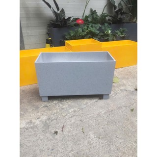 chậu trồng cây composite màu giả đá