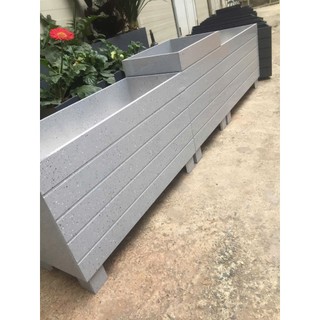 chậu trồng cây composite màu giả đá