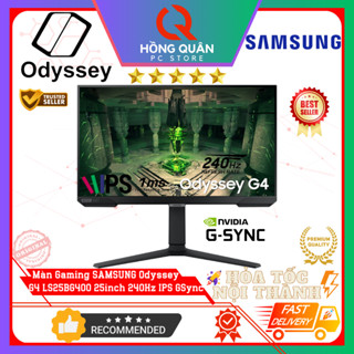 Màn Hình Gaming SAMSUNG Odyssey G4 LS25BG400 25inch 240Hz IPS HDR10 GSync 1ms New - Hàng Chính Hãng Bảo Hành 2 Năm