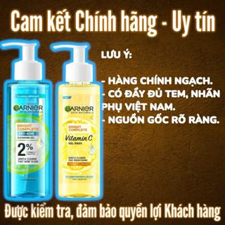 Gel Rửa Mặt Garnier Vitamin C Sạch Sâu Dịu Nhẹ Sáng Da
