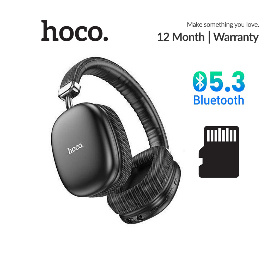 Tai nghe chụp tai Hoco W35 Max bản nâng cấp W35, hỗ trợ mic, cổng AUX 3.5, thẻ nhớ TF Chính Hãng BH 6 tháng | BigBuy360 - bigbuy360.vn
