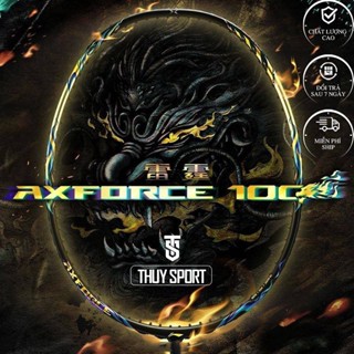 Vợt cầu lông Liningg Axforce 100 Kỳ Lân Full Carbon trợ lực căng sẵn 11kg (Max 13kg) tặng kèm quấn cán và túi đựng