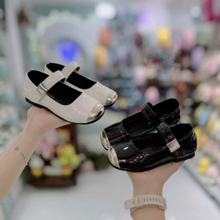  Giày búp bê miu miu da bóng chất xịn mềm êm phong cách Hàn Quốc cho bé gái từ 3 đến 10 tuổi 