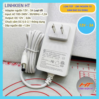Adapter nguồn 12v 3A Chất lượng tốt - Hàng mới - Đảm bảo đủ dòng - Đủ công suất [linhkienht]