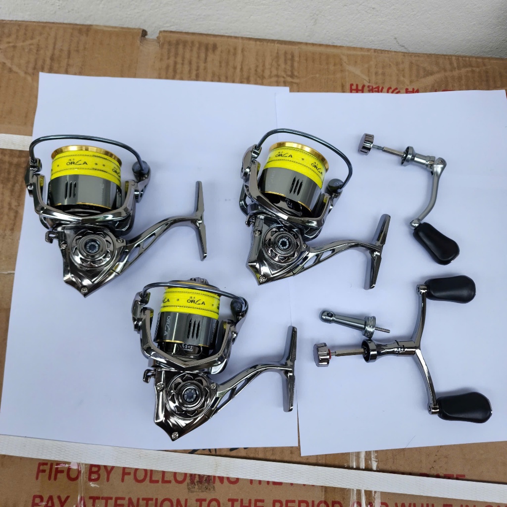 Máy Lure Đứng Cao Cấp Orca  D01 Có Sẵn Dây Pe-  có size 1000- 3000- 4000