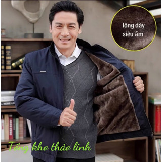 ( Áo Tặng Bố ) Áo Khoác Phao Nam Trung Niên Tặng Bố, Tặng Ông, Tặng Ck BỀN - ĐẸP - Dày Dặn. Lót Lông Mền Mại Ấm Áp L1