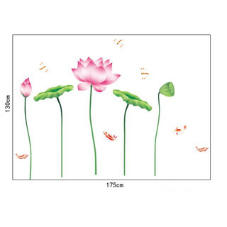 Decal dán tường Hoa sen