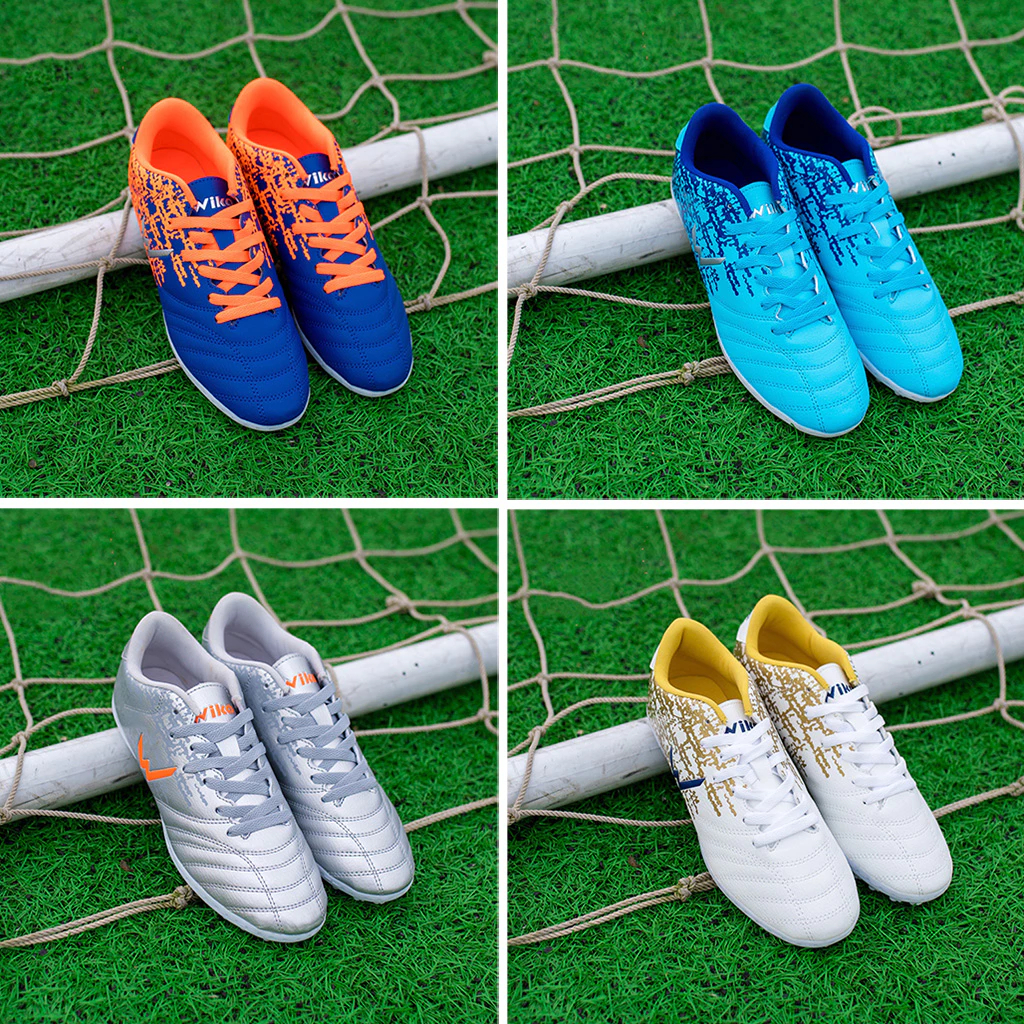 Giày Đá Bóng Wika Ultra 5 Mẫu Mới Nhất - Giày Đá Banh Sân Phủi + Tặng [ Tất dệt kim + Băng cuốn cổ c