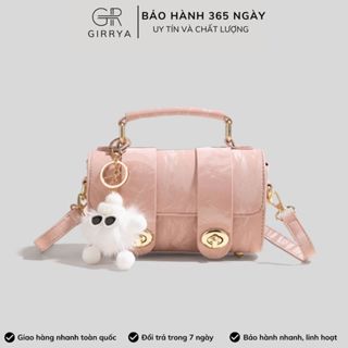 Túi xách nữ cầm tay GIRRYA M47 - Túi xách nữ mini niche nhỏ gọn tặng kèm móc khoá mẫu mới 2024