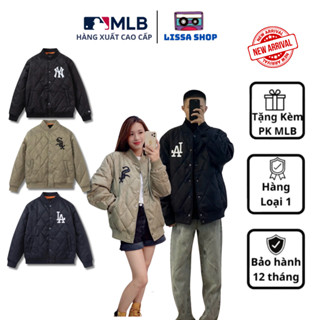 Áo khoác bomber dù MLB x newera phong cách bóng chày chất dù cao cấp cho cả nam và nữ