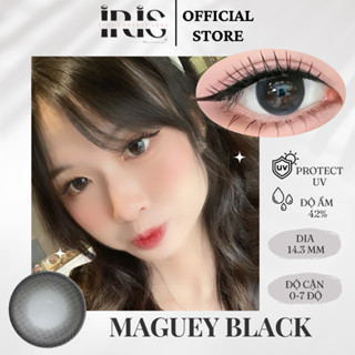  Kính áp tròng cao cấp IRIS Maguey Black Lens +Tặng kèm khay dụng cụ | Có độ cận từ 0 - 6 độ 