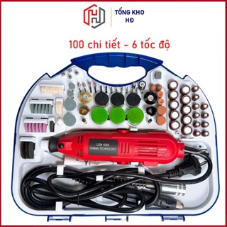 Bộ Máy Khoan Mài Cắt Khắc mini Đa Năng 260W 6 Tốc Độ Tặng 100 chi tiết