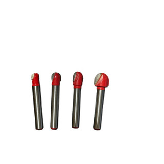 4 Mũi phay gỗ, mũi soi gỗ, mũi đào gỗ bán nguyệt đầu kẹp máy 6.35