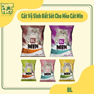 Cát Vệ Sinh Cho Mèo Từ Đất Sét CAT MIN Gói 8L