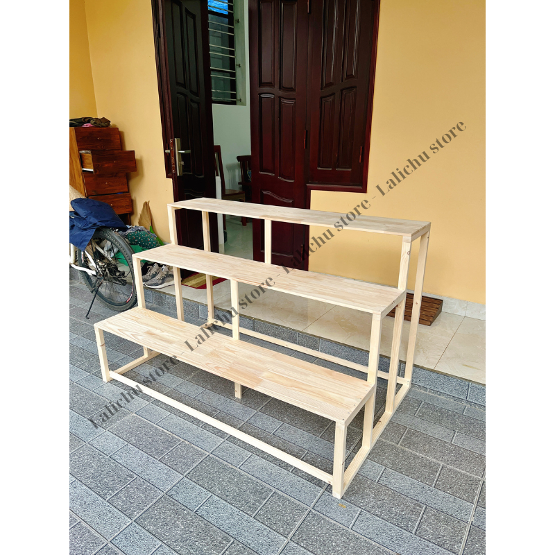 Kệ để xe đồ chơi 1m4x1m1x15 có ốp lưng