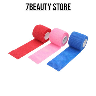 COMBO 5 Cuộn Bọc Máy Xăm Băng quấn cao su non chống trơn trượt, bảo vệ tay cầm 7BEAUTY Dụng cụ phun xăm