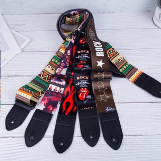 Dây đeo đàn guitar màu đen tặng 2 bộ đinh chốt G4U guitar