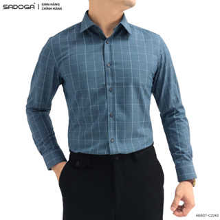 Áo Sơ Mi Nam Sadoga Dài Tay Regular FIt, Chất Liệu Cao Cấp Thoáng Mát 469D