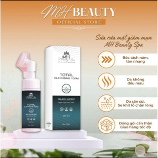 Sữa rửa mặt giảm mụn MH Beauty Spa  CHÍNH HÃNG  Sữa rửa mặt bọt mịn làm sạch da, sáng mịn, hồng hào, giữ ẩm 120mlm