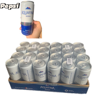 Thùng 24 lon nước uống có ga Aquafina Soda 320ml/24 lon - Sản phẩm chính hãng