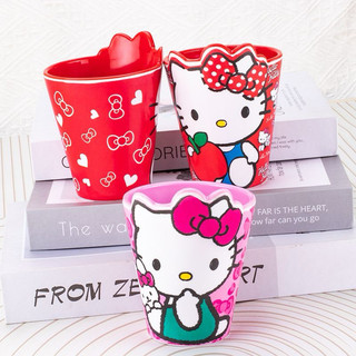 ☘️𝗡𝗘𝗪☘️ Ly nhựa 3D - ống hút Hello Kitty - Doremon Doraemon - Melody