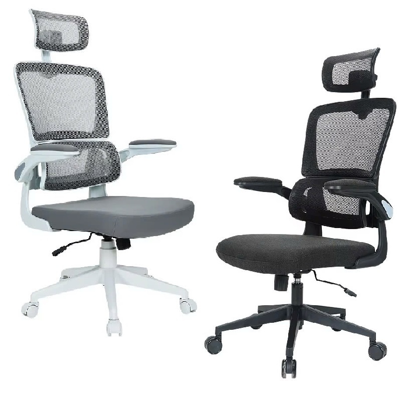 Ghế văn phòng lưới công thái học tốt nhất có tựa đầu. Modern Double High Back Chair Best Ergonomic.