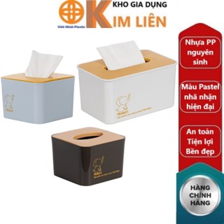  Hộp giấy HOKORI nhựa VIỆT NHẬT cao cấp - Vuông chữ nhật -  Đựng giấy ăn giấy vệ sinh - 2738 9 