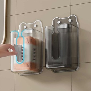  Hộp đựng khăn giấy trong suốt treo tường hộp giấy rút treo tường họa tiết đáng yêu 