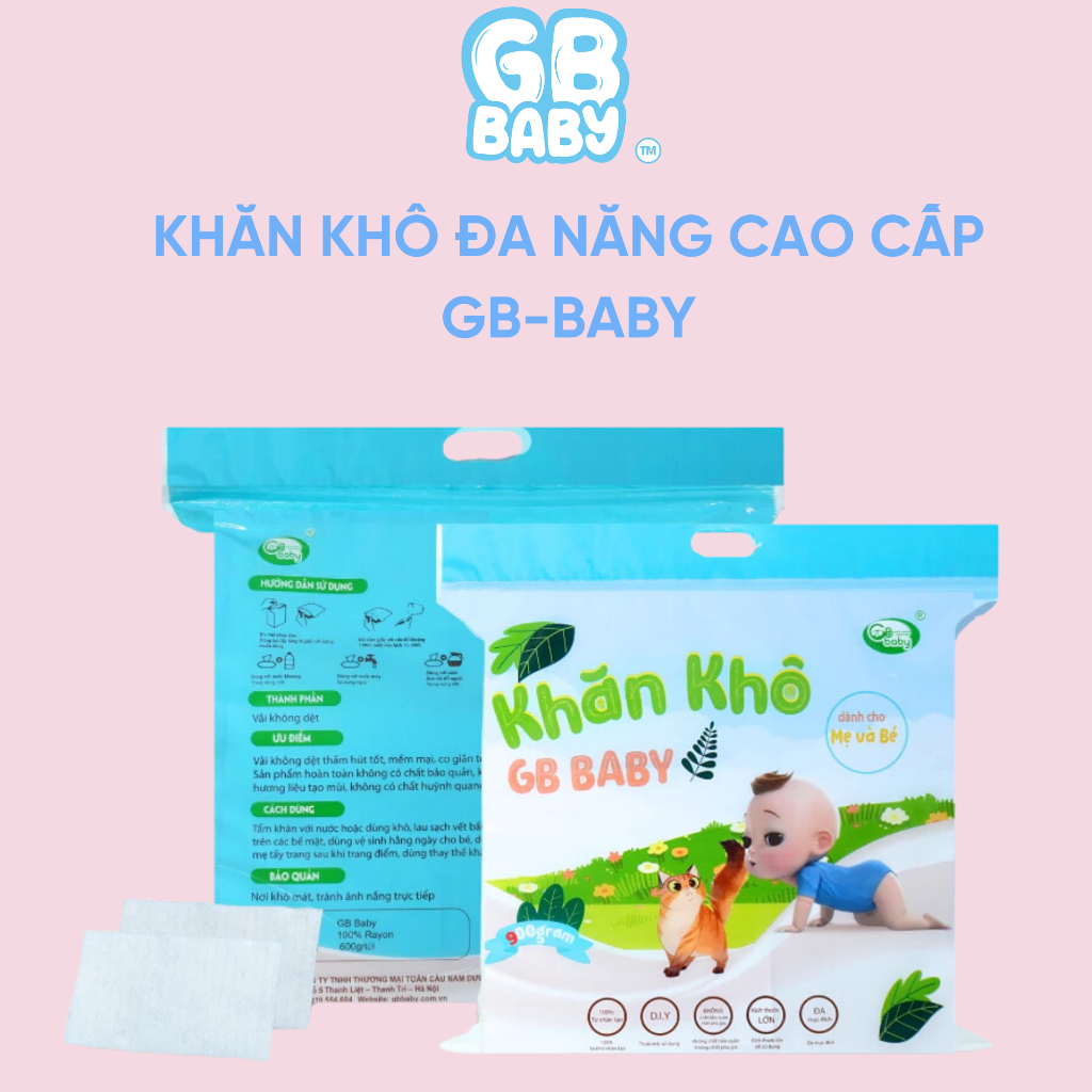 [GB-Baby Chính hãng] Khăn khô đa năng cao cấp GB-Baby