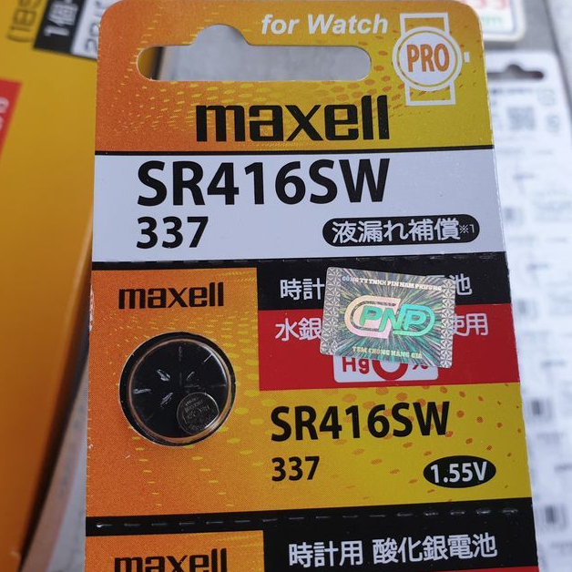 Pin cúc áo Maxell Silver Oxide 337 SR416SW 1.55V