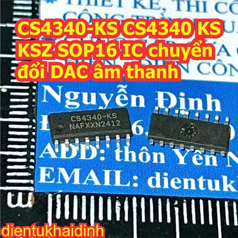 CS4340-KS CS4340 KS KSZ SOP16 IC chuyển đổi DAC âm thanh kde1137
