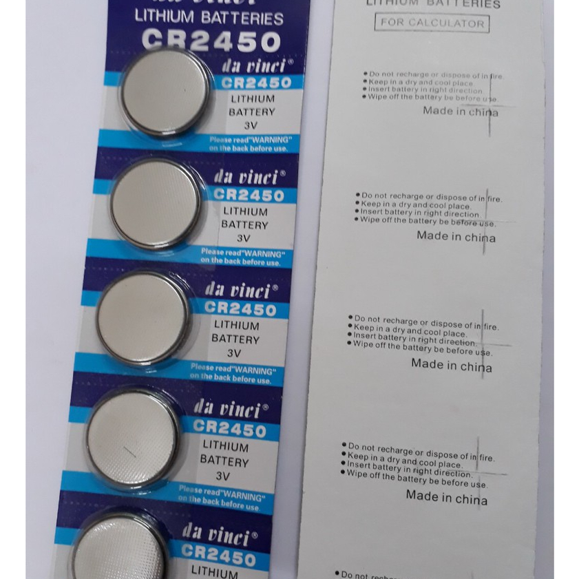 02 PIN CÚC ÁO LITHIUM CR2450
