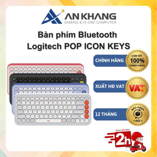 Bàn phím không dây Bluetooth Logitech POP ICON KEYS Chính hãng Bảo hành 12 Tháng