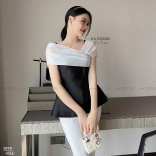 sét áo kiểu phối tơ cùng quần loe sang trọng,thanh lịch