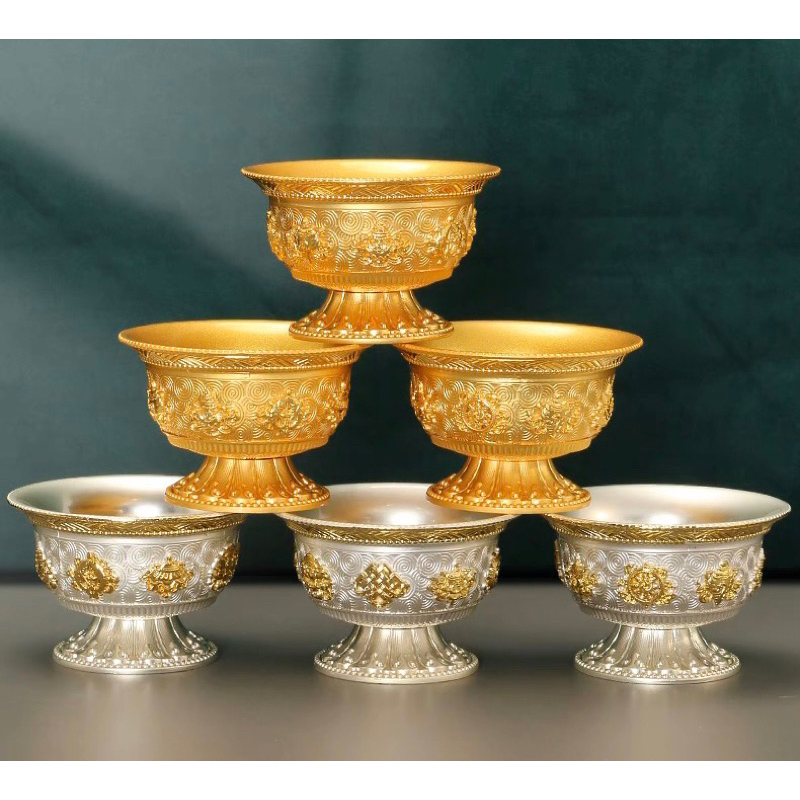 Chung nước thờ cúng bằng hk ly nước cúng, chén nước thờ Phật 5x8cm