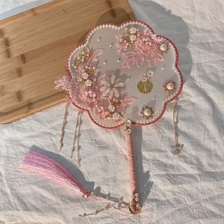   SẴN 3 MÀU  Quạt cầm tay cô dâu sang trọng thiết kế siêu đẹp phụ kiện đám cưới chụp hình cổ trang 