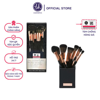 Bộ Cọ Trang Điểm Bh Cosmetics Signature Rose Gold 13 Cây màu đen