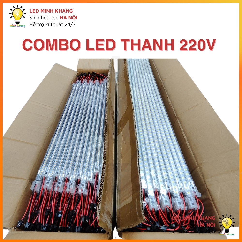 Thanh Đèn Led  220V Có Vỏ Nhựa Dài 1m và 50cm Sử Dụng Điện 220v,công suất 14w siêu sáng