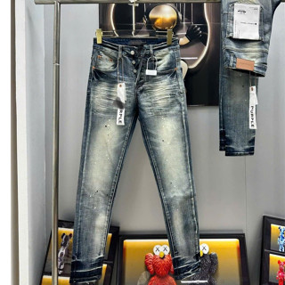 Quần Jean Nam Purple Retro Xanh vẩy sơn - Mài Bạc Kiểu Dáng Skinny Boy Phố 4 Cúc Mãu mới nhất năm 2024 đẹp nhất
