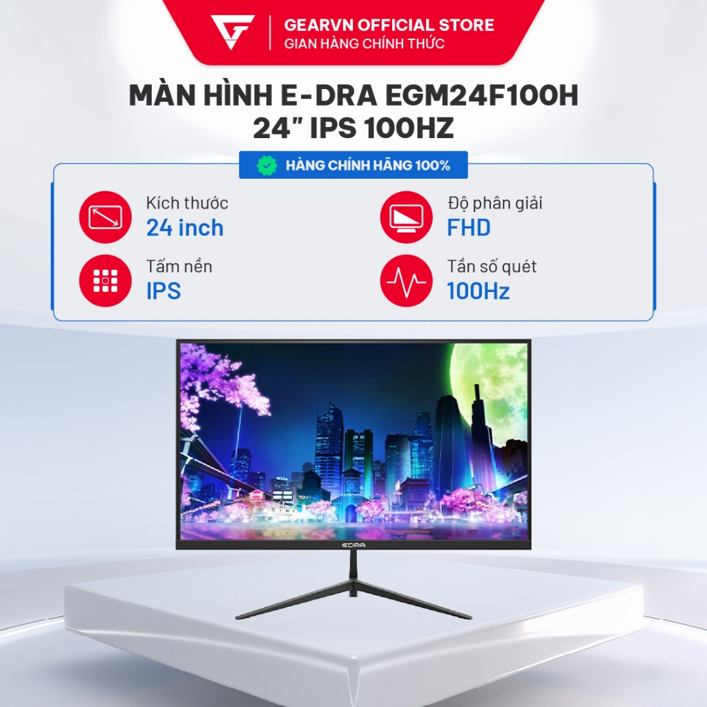 Màn hình phổ thông viền mỏng E-DRA EGM24F120H24 inch IPS 120Hz BH 24 tháng | BigBuy360 - bigbuy360.vn