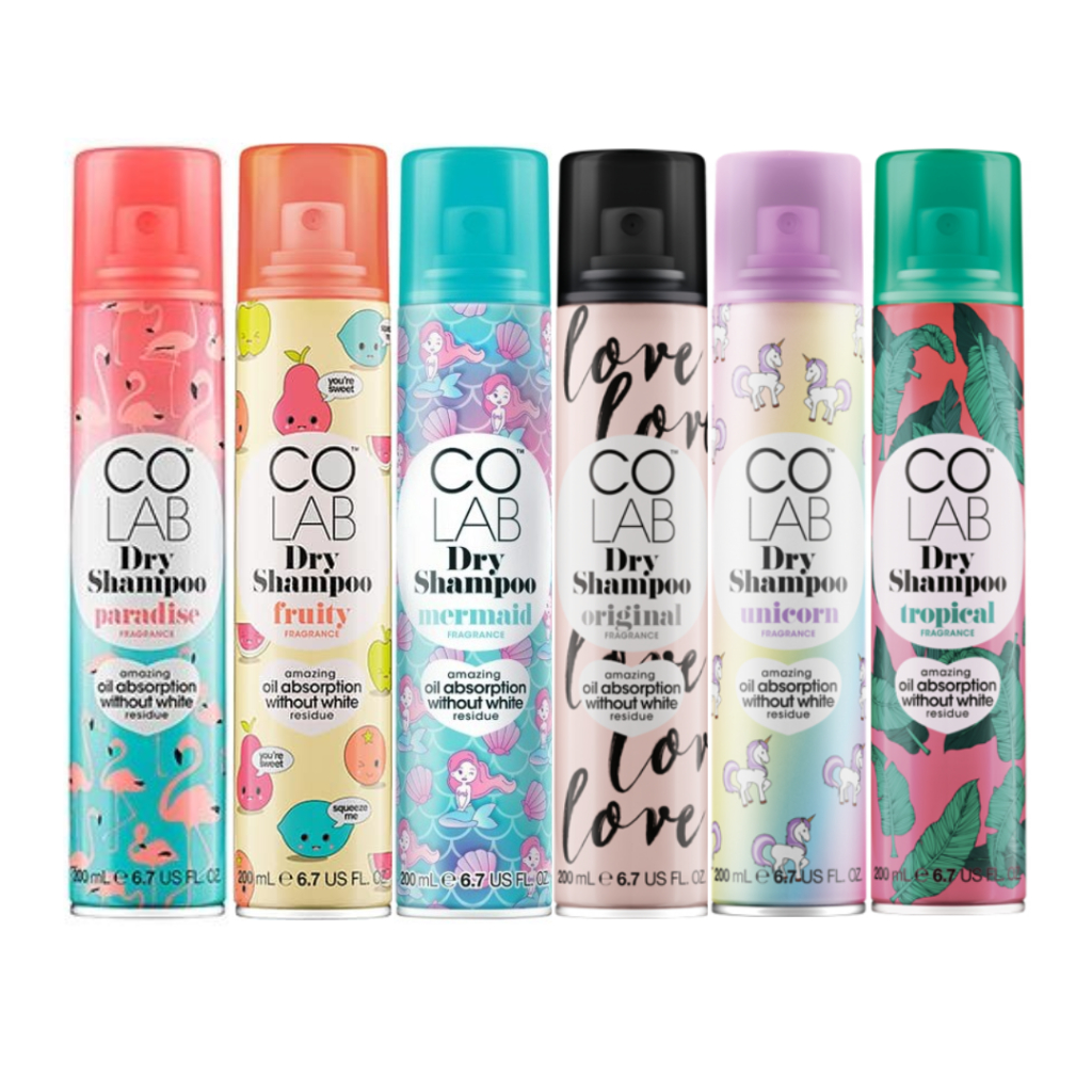 Dầu Gội Khô Colab Dry Shampoo 117g xịt gội đầu khô co lab