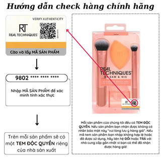 Bộ 2 cọ kèm mút và khay đựng mút RT Real Techniques Ultimate Base Set mã loại 91574