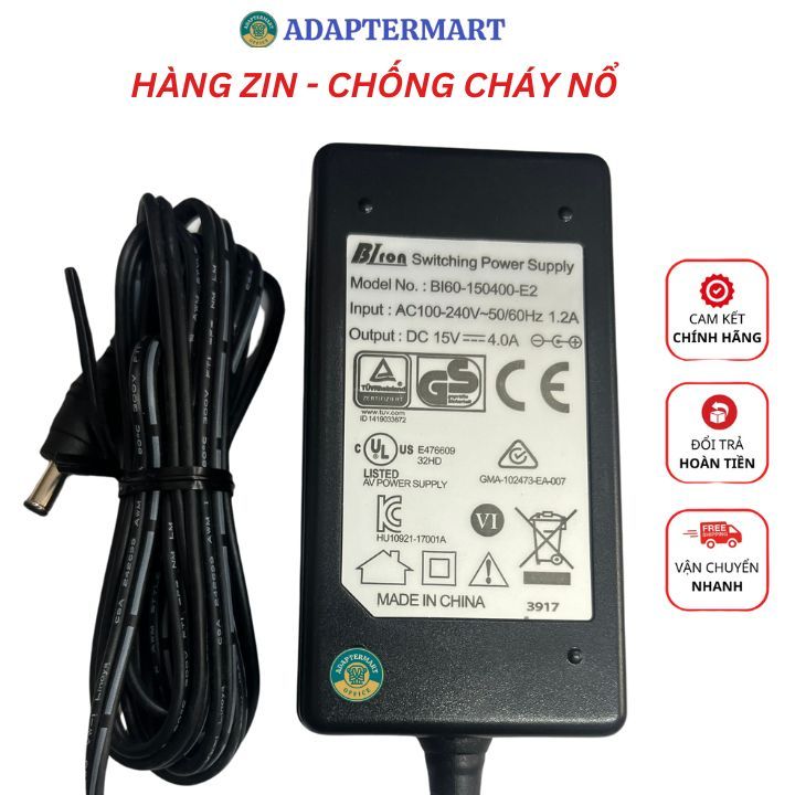 Cục sạc LOA SONY SRS-BTX500 SRS-X55 SRS-XB3 LF-S80D SRS-Z1000, sạc loa bluetooth SONY 15V K60