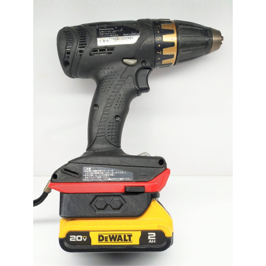 ( MTools ) Đế chuyển pin Dewalt cho máy Panasonic National 14 18v