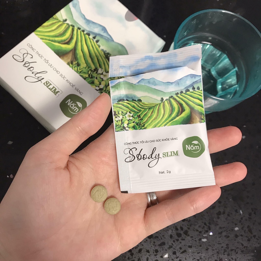 Viên Uống Giảm Cân Nấm Sbody Slim Chính Hãng - Tặng Granola