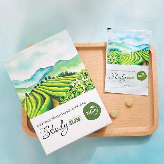Viên Uống Giảm Cân Nấm Sbody Slim Chính Hãng - Tặng Granola
