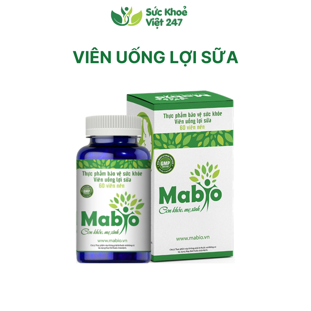 Mabio lợi sữa 60 viên uống lợi sữa chính hãng Japa Kids