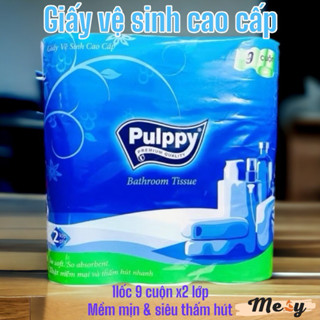 Giấy Vệ Sinh Pulppy Cao Cấp 1 Lốc 9 cuộn 2 Lớp 2790 Tờ