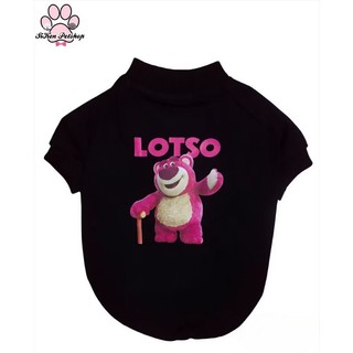 [NEW] Áo Thun Gấu Lotso Cho Thú Cưng CHÓ - MÈO Size XS-XXL Siêu Dễ Thương