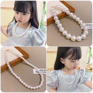 Vòng cổ hạt trai phong cách tiều thư xinh xắn dành cho các bé gái L095